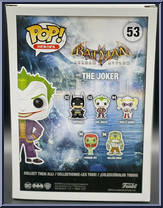 Joker (Purple Chrome) from Batman - Batman Arkham Asylum Pop! manufactured by Funko [Back]