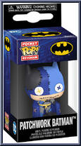 Patchwork Batman from Batman - Patchwork Pop! Keychains manufactured by Funko [Front]
