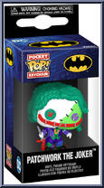Patchwork The Joker from Batman - Patchwork Pop! Keychains manufactured by Funko [Front]