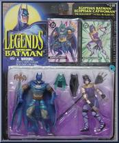 Egyptian Batman vs Egyptian Catwoman from Batman - Legends of - 2-Packs manufactured by Kenner [Front]