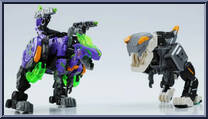 Acid Ghost & Lithiumon from BeastBOX - Sets manufactured by 52Toys [Loose]