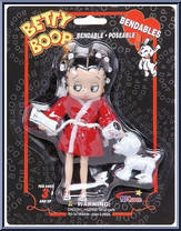 Betty Boop (Red Robe) / Pudgy from Betty Boop - Bendables manufactured by NJ Croce [Front]