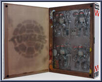 Battle Damage 4-Pack from Bst Axn - Teenage Mutant Ninja Turtles manufactured by Loyal Subjects [Front]