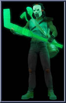 Casey Jones (Skull Face Glow in the Dark) from Bst Axn - Teenage Mutant Ninja Turtles manufactured by Loyal Subjects [Loose]