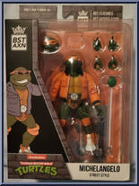 Michelangelo (Orange Jacket) (Street Style) from Bst Axn - Teenage Mutant Ninja Turtles manufactured by Loyal Subjects [Front]