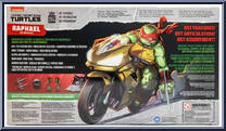 Raphael (with Motorcycle) (Red) from Bst Axn - Teenage Mutant Ninja Turtles manufactured by Loyal Subjects [Back]