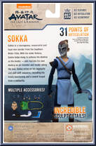 Sokka (War Paint) from Bst Axn - Avatar the Last Airbender manufactured by Loyal Subjects [Back]