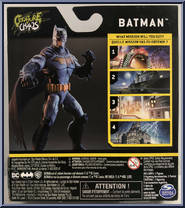Batman (Tactical Suit) (Gold Logo) from Caped Crusader - Basic Series manufactured by Spinmaster [Back]