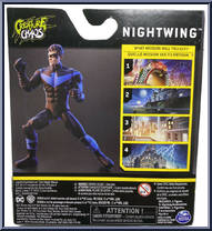 Nightwing from Caped Crusader - Basic Series manufactured by Spinmaster [Back]