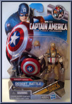 Captain America (Desert Battle) from Captain America - The First Avenger - Concept manufactured by Hasbro [Front]