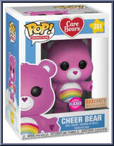 Cheer Bear (Flocked) from Care Bears - Pop! Vinyl Figures manufactured by Funko [Front]