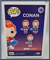 Conan O'Brien (Super Conan) from Conan O'Brien - Pop! Vinyl Figures manufactured by Funko [Back]