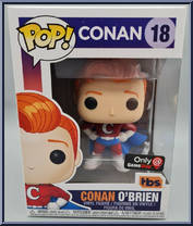 Conan O'Brien (Super Conan) from Conan O'Brien - Pop! Vinyl Figures manufactured by Funko [Front]