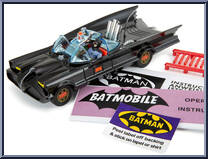 1966 Batmobile with Batman & Robin (Gloss Black) Action Figure