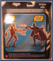Batman vs. Bane from Dark Knight Rises - Exclusives manufactured by Mattel [Back]