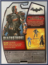 Deathstroke from DC Comics Multiverse - Arkham Origins manufactured by Mattel [Back]