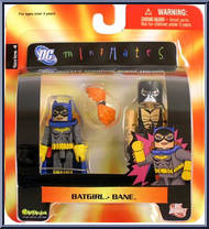 Batgirl / Bane from DC Minimates - Series 4 manufactured by Diamond Select [Front]