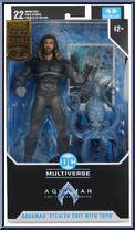 Aquaman (Stealth Suit with Topo) (Gold Label) from DC Multiverse - Aquaman and the Lost Kingdom manufactured by McFarlane [Front]