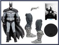 Batman (Black & White) (Gold Label) from DC Multiverse - Arkham City manufactured by McFarlane [Loose]