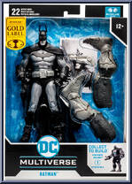 Batman (Black & White) (Gold Label) from DC Multiverse - Arkham City manufactured by McFarlane [Front]