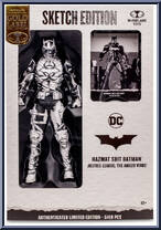 Batman (Hazmat Suit) (Sketch Edition) (Gold Label) from DC Multiverse - Basic Series manufactured by McFarlane [Front]