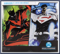 Batman Beyond vs Justice Lord Superman from DC Multiverse - Basic Series manufactured by McFarlane [Back]