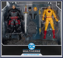 Batman vs Professor Zoom from DC Multiverse - Flashpoint manufactured by McFarlane [Front]