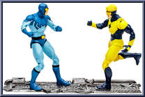 Blue Beetle & Booster Gold from DC Multiverse - Basic Series manufactured by McFarlane [Loose]
