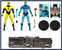 Blue Beetle & Booster Gold from DC Multiverse - Basic Series manufactured by McFarlane [Loose]