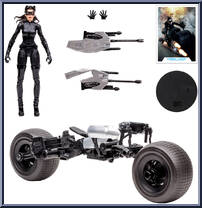 Catwoman and Batpod (Gold Label) from DC Multiverse - Dark Knight Rises manufactured by McFarlane [Loose]
