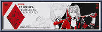 Harley Quinn 30th Anniversary (DC Direct) Red/Black 1:2 Replica Baseball Bat from DC Multiverse - Role Play manufactured by McFarlane [Front]