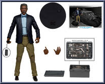 Lucius Fox & Tumbler (Gold Label) from DC Multiverse - Dark Knight manufactured by McFarlane [Loose]