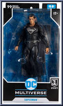 Superman (Black Suit) from DC Multiverse - Justice League manufactured by McFarlane [Front]