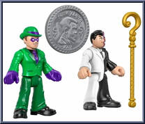 Riddler & Two-Face from DC Super Friends - Imaginext manufactured by Fisher-Price [Loose]