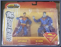 Superman / Bizarro from DC Super Heroes - 2-Packs manufactured by Mattel [Front]