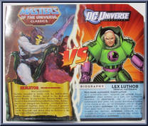 Lex Luthor vs. Skeletor from DC Universe vs Masters of the Universe - Basic Series manufactured by Mattel [Back]