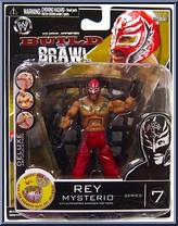 Rey Mysterio from Deluxe Build N' Brawl - Series 7 manufactured by Jakks Pacific [Front]