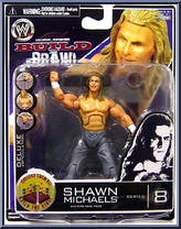 Shawn Michaels from Deluxe Build N' Brawl - Series 8 manufactured by Jakks Pacific [Front]