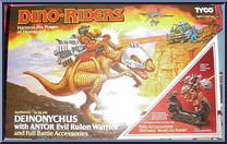 Deinonychus (with Antor) from Dino-Riders - Dinosaurs manufactured by Tyco [Front]