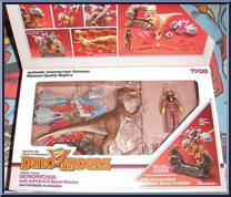 Deinonychus (with Antor) from Dino-Riders - Dinosaurs manufactured by Tyco [Front]