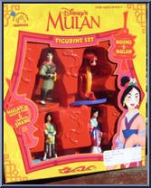 Mulan Figurine Set from Disney - Figurines manufactured by Applause [Front]