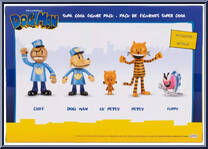 Supa Cool Figure Pack from Dog Man - Minis manufactured by Jakks Pacific [Back]