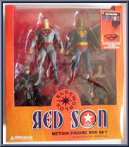 Red Son (Superman, Batman, Wonder Woman, Bizarro) from Elseworlds - Box Sets manufactured by DC Direct [Front]