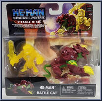He-Man & Battle Cat from Eternia Minis - Vehicles manufactured by Mattel [Front]
