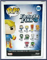Human Torch from Fantastic Four - Pop! Vinyl Figures manufactured by Funko [Back]