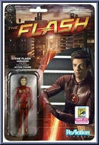 Flash (Unmasked) from Flash - CW Series - ReAction Figures manufactured by Super7 [Front]