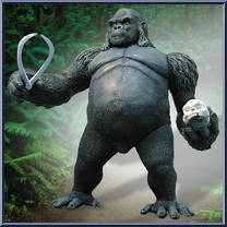 Gorilla Grodd from Flash Rogues Gallery - Deluxe Figures manufactured by DC Direct [Loose]