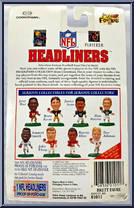 Brett Favre from Football Headliners - 1996 Season manufactured by Corinthian [Back]