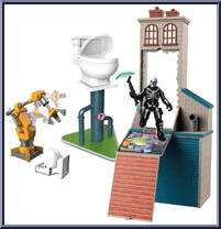 Flush Factory (with Skull Trooper) from Fortnite - Legendary Micro Series manufactured by Jazwares [Loose]