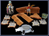 Late Game Survival Kit (with Leviathan, Crackshot) from Fortnite - Box Sets manufactured by Jazwares [Loose]